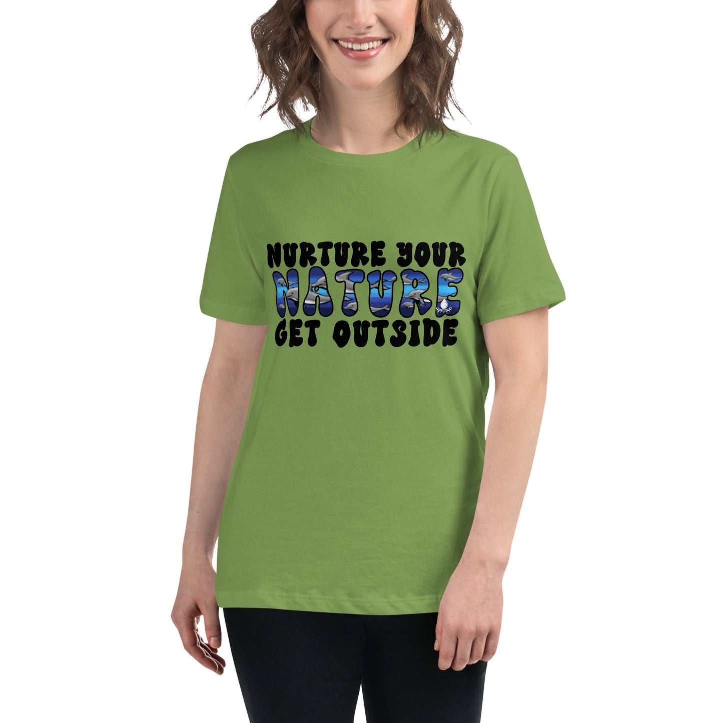 Nurture Your Nature (dolphins) - Women's Relaxed T-Shirt