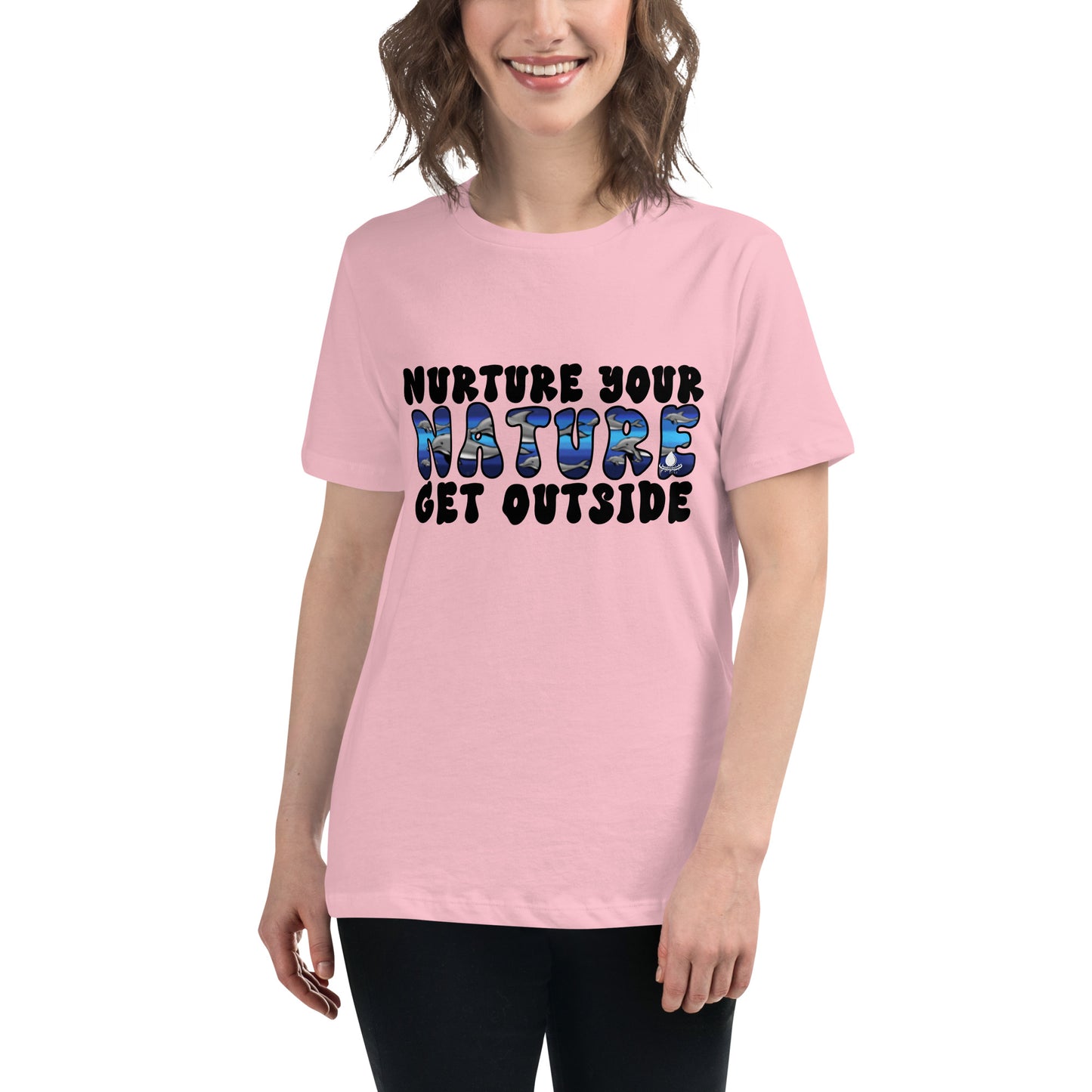 Nurture Your Nature (dolphins) - Women's Relaxed T-Shirt