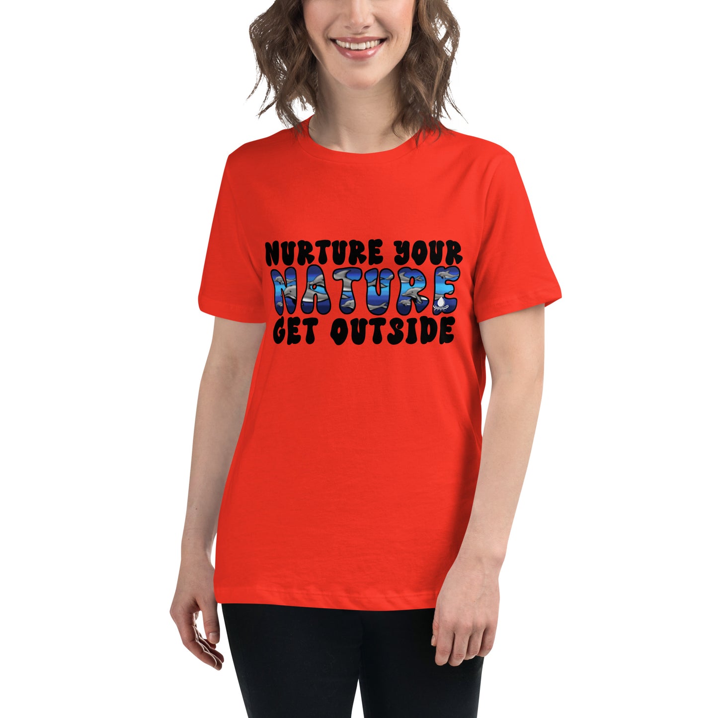 Nurture Your Nature (dolphins) - Women's Relaxed T-Shirt