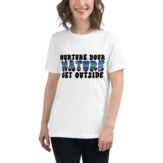 Nurture Your Nature (dolphins) - Women's Relaxed T-Shirt