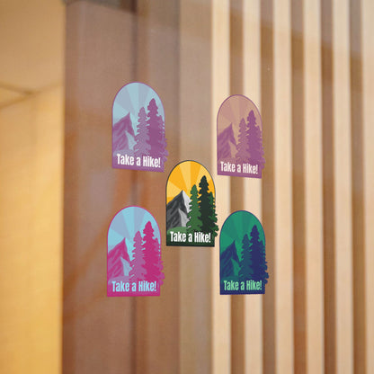 Outdoor Adventure Die-Cut Stickers - "Take a Hike!"