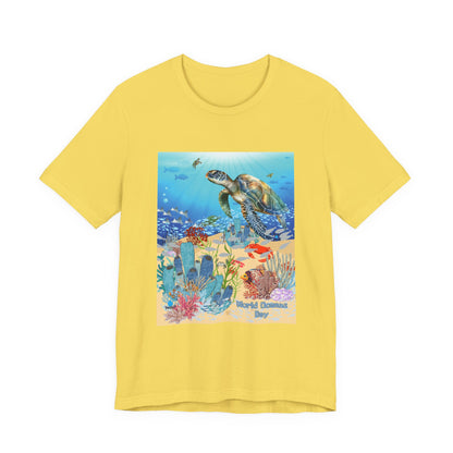 Sea Turtle Ocean Conservation Tee — World Oceans Day Graphic T-Shirt