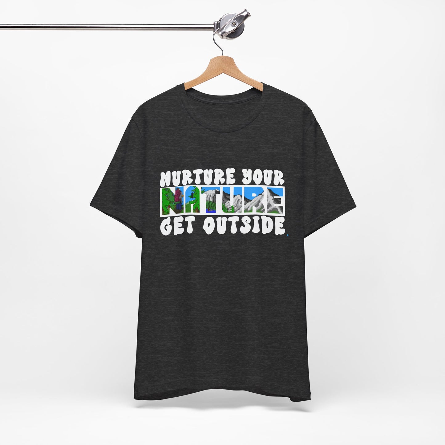 Nature Tee — “Nurture Your Nature, Get Outside” Outdoor Graphic T-Shirt