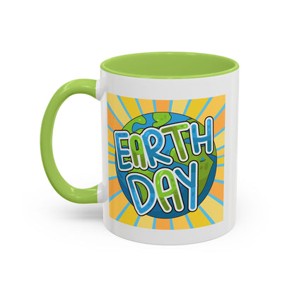 Earth Day Sunburst Coffee Mug — Eco Accent Mug