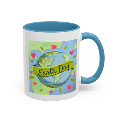 Earth Day Hearts Coffee Mug — Eco Accent Mug