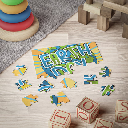 Earth Day Sunburst Kids Puzzle — 30-Piece Educational Jigsaw for Children