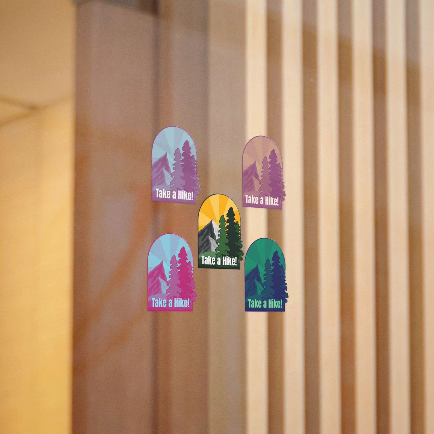 Outdoor Adventure Die-Cut Stickers - "Take a Hike!"