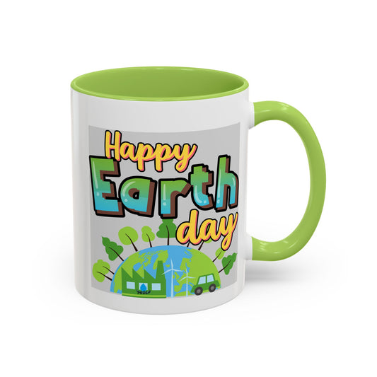 Happy Earth Day Coffee Mug — Eco Accent Mug