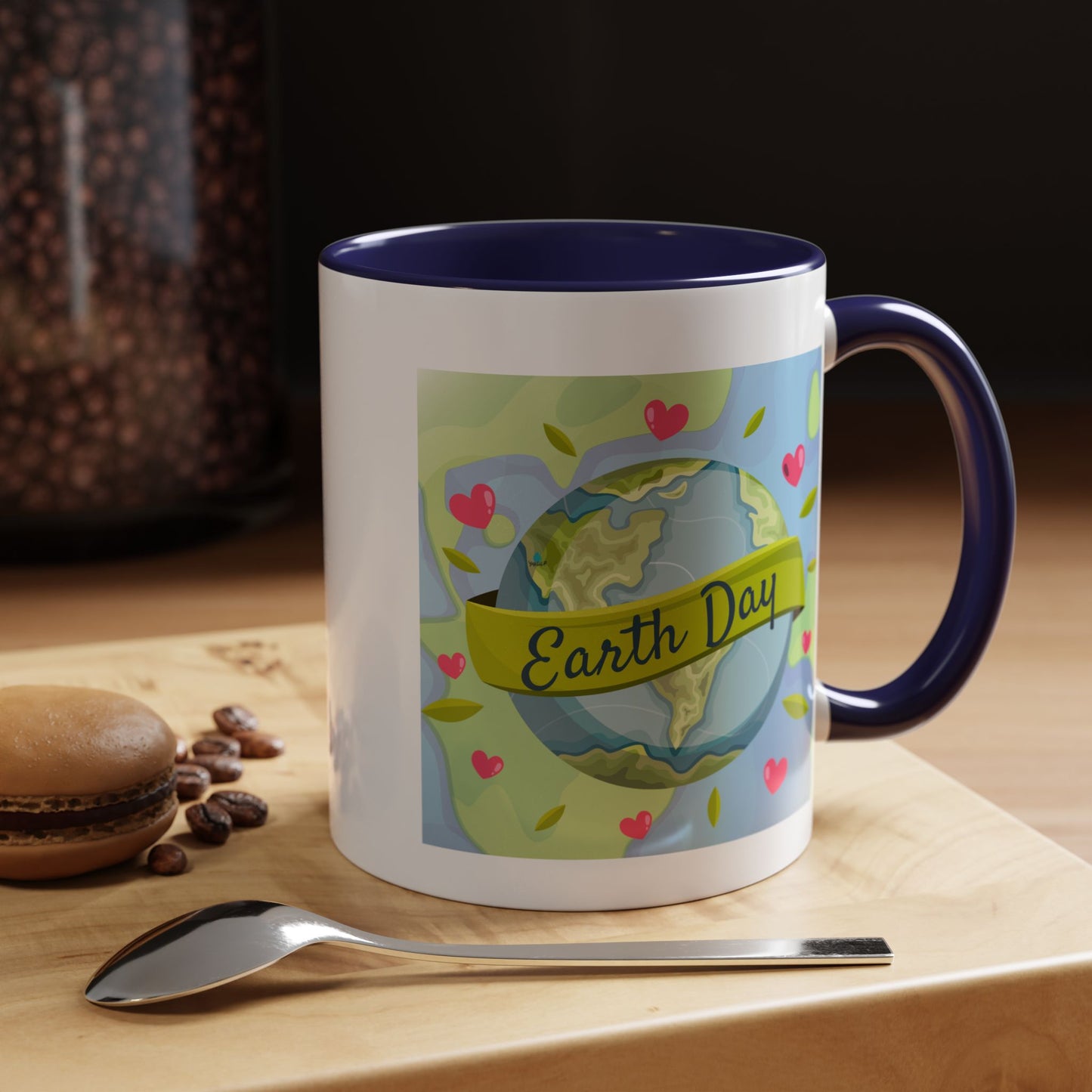 Earth Day Hearts Coffee Mug — Eco Accent Mug