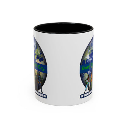 Earth Day Coffee Mug — “Every Day is Earth Day with the Stormwater Defenders” Eco Defender Accent Mug