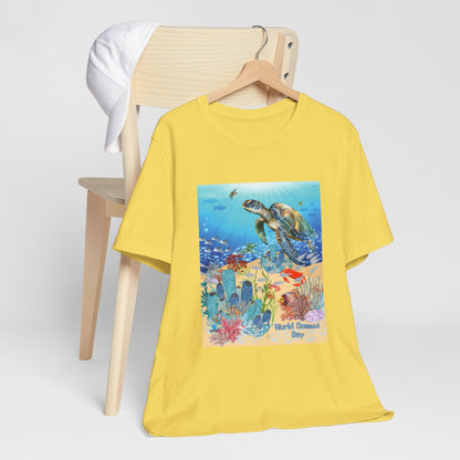 Sea Turtle Ocean Conservation Tee — World Oceans Day Graphic T-Shirt