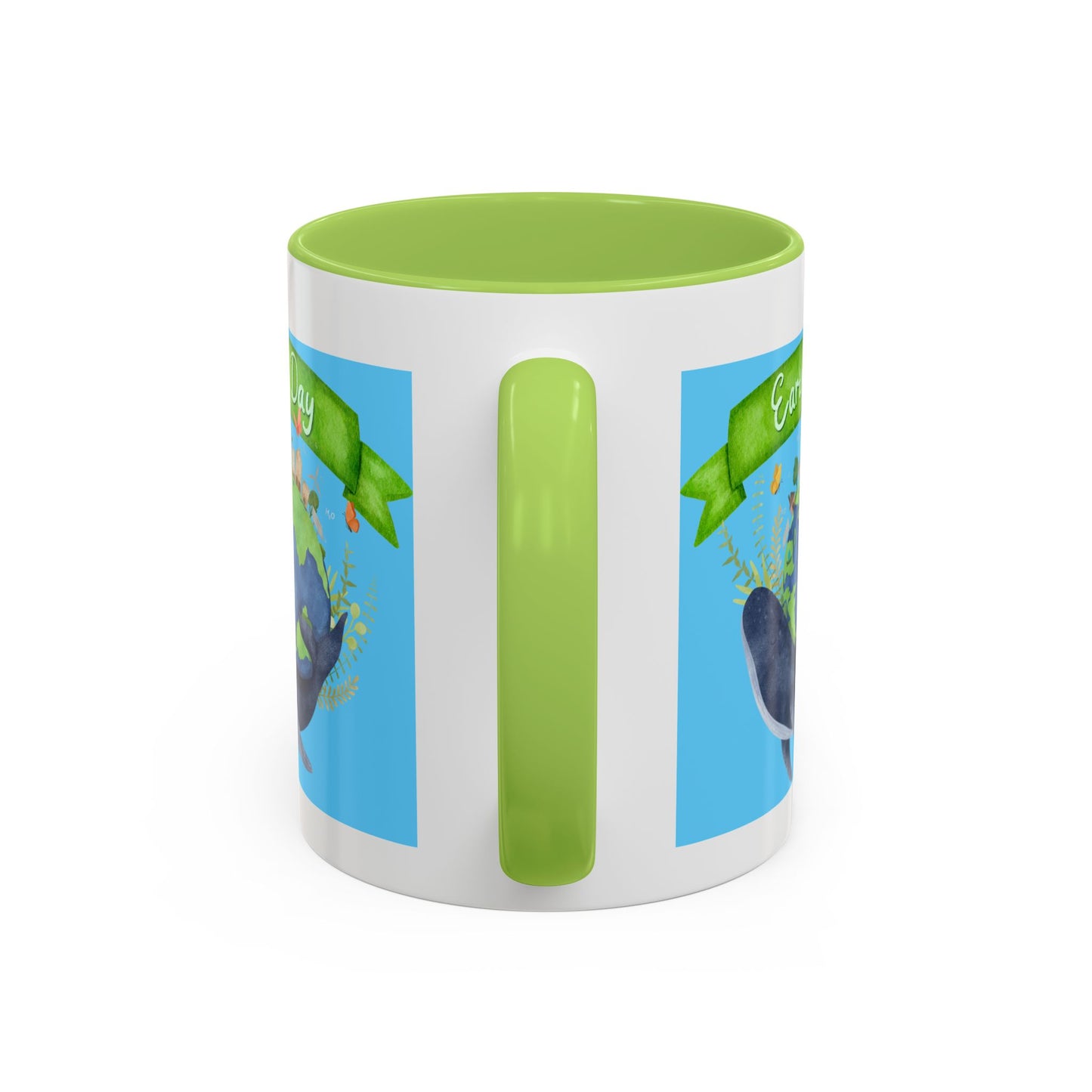 Earth Day Whale Coffee Mug — Eco Accent Mug