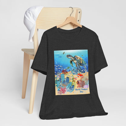 Sea Turtle Ocean Conservation Tee — World Oceans Day Graphic T-Shirt