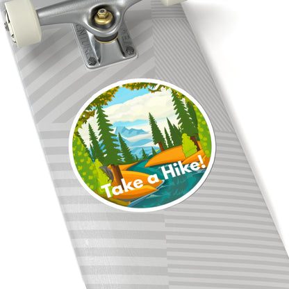 Take a Hike! (stream) - Kiss-Cut Stickers - Perfect for Outdoor Enthusiasts and Nature Lovers