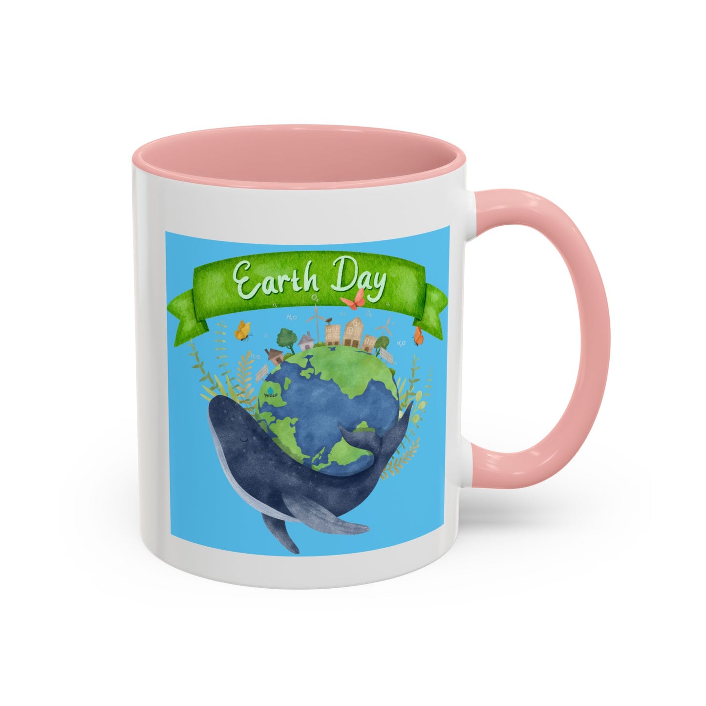 Earth Day Whale Coffee Mug — Eco Accent Mug