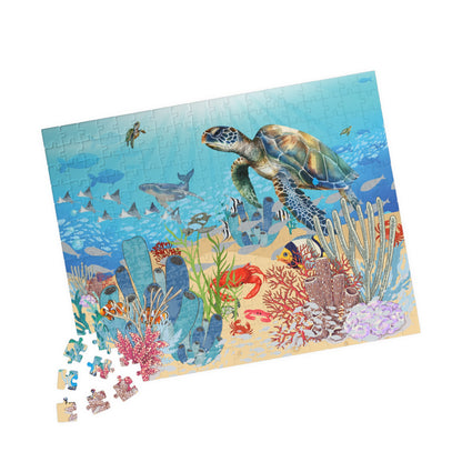 Sea Turtle Reef Jigsaw Puzzle — Ocean Wildlife Puzzle (110, 252, 520 pcs)