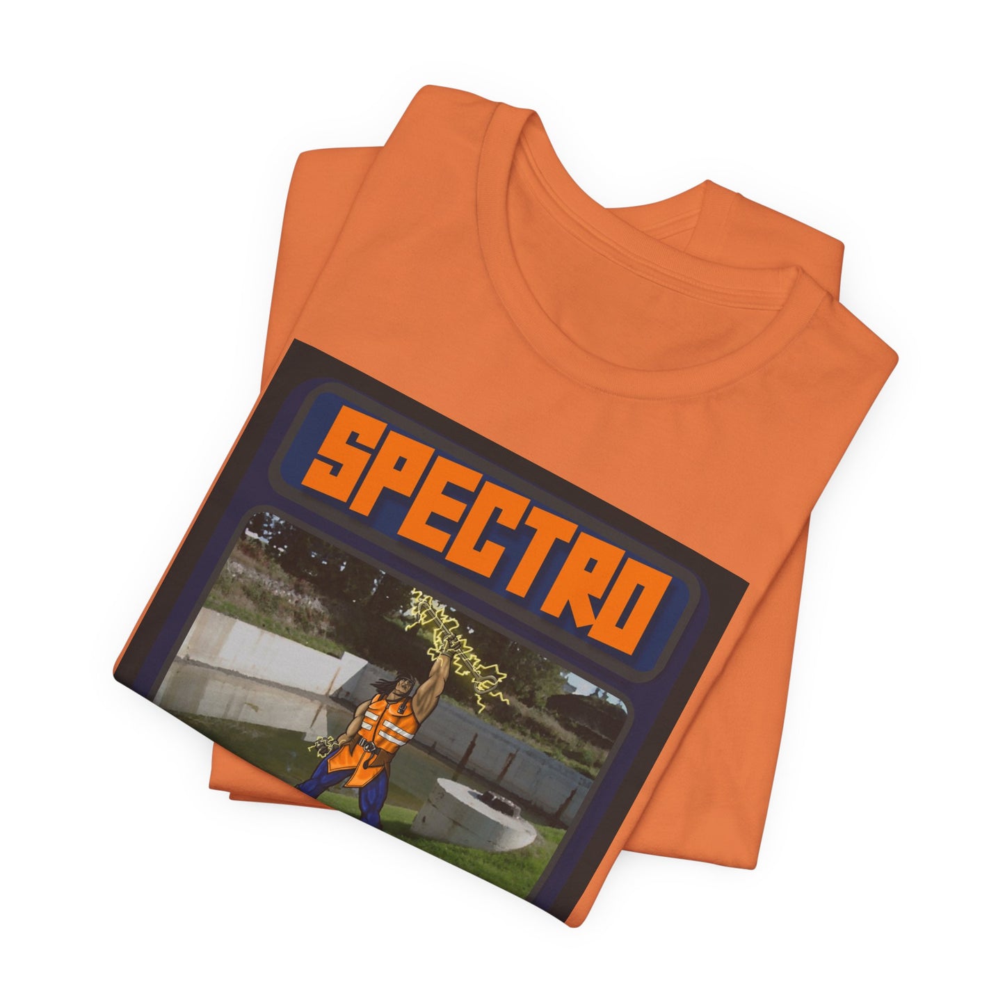 Spectro Trading Card Graphic Unisex Tee - Retro Style & Eco-Friendly Message