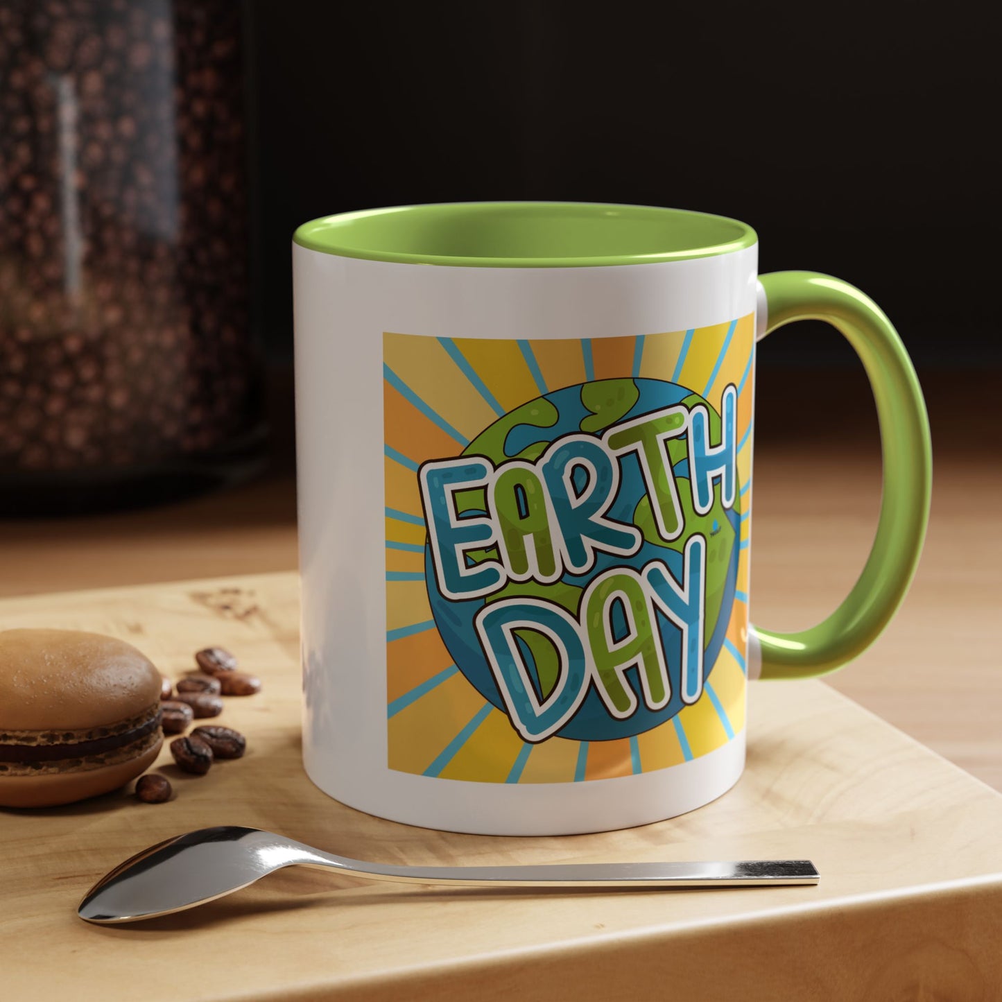 Earth Day Sunburst Coffee Mug — Eco Accent Mug