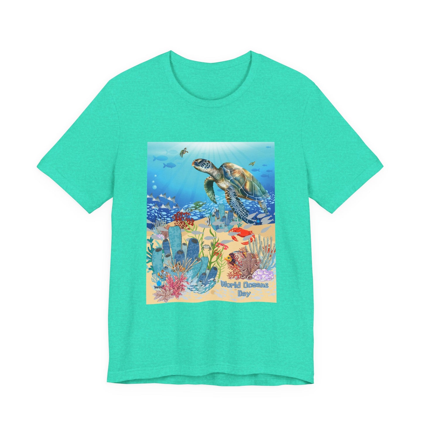 Sea Turtle Ocean Conservation Tee — World Oceans Day Graphic T-Shirt
