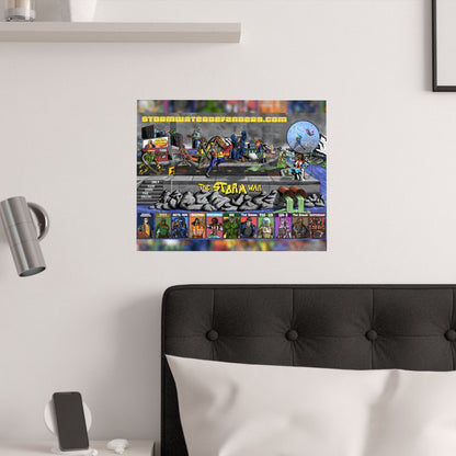 The Storm War - Stormwater Defenders Battle The Degraders Art - Satin Poster (210gsm)