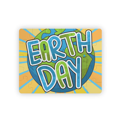 Earth Day Sunburst Kids Puzzle — 30-Piece Educational Jigsaw for Children