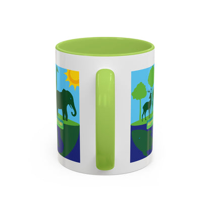 Earth Day Animals Coffee Mug — Eco Accent Mug