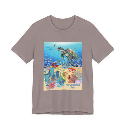 Sea Turtle Ocean Conservation Tee — World Oceans Day Graphic T-Shirt