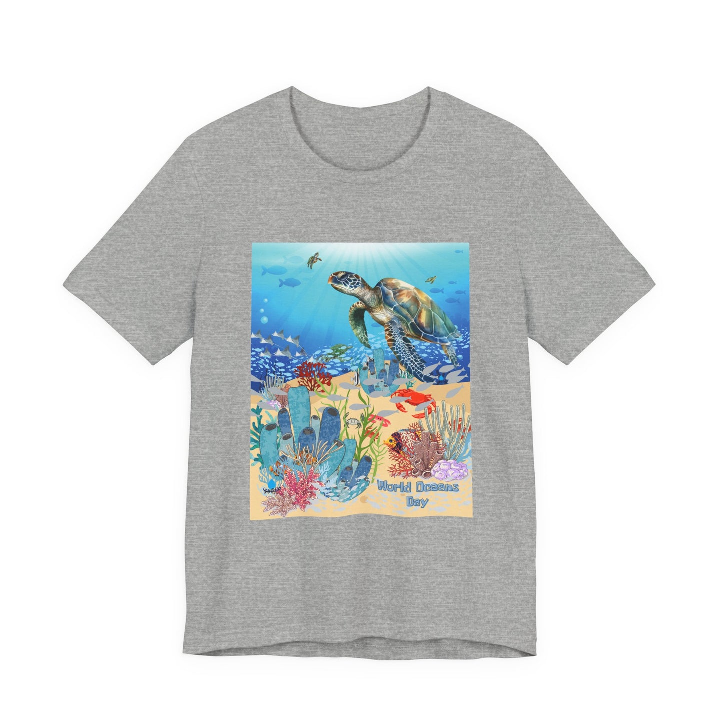 Sea Turtle Ocean Conservation Tee — World Oceans Day Graphic T-Shirt
