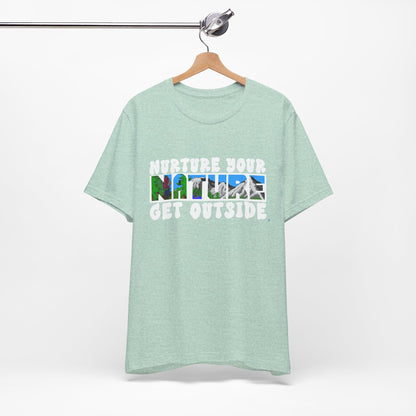 Nature Tee — “Nurture Your Nature, Get Outside” Outdoor Graphic T-Shirt