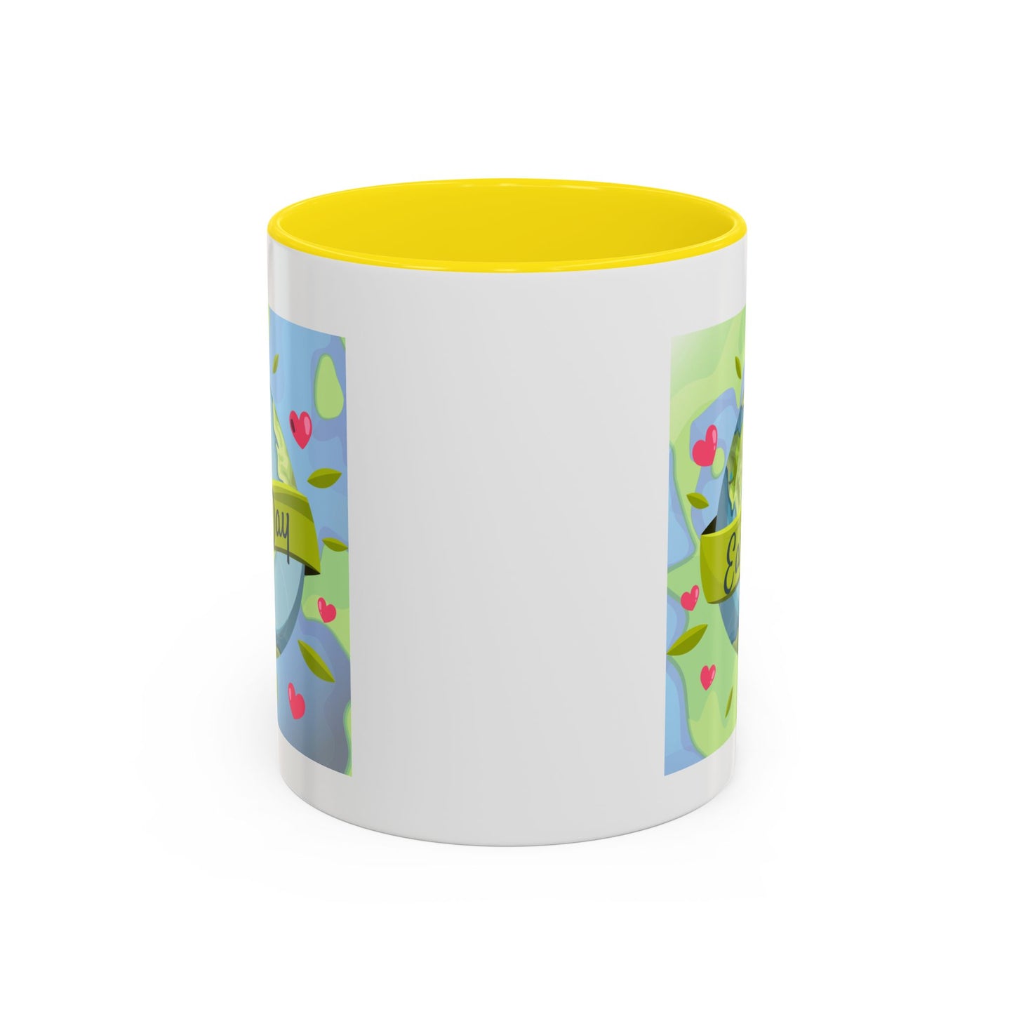 Earth Day Hearts Coffee Mug — Eco Accent Mug