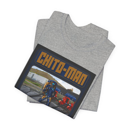 Chito-Man Trading Card Graphic Tee - Unisex Jersey Short Sleeve Shirt for Fans of Adventure and Training