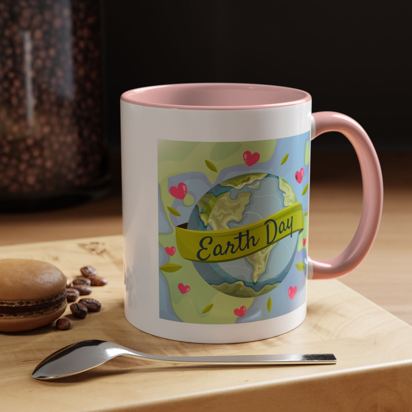 Earth Day Hearts Coffee Mug — Eco Accent Mug