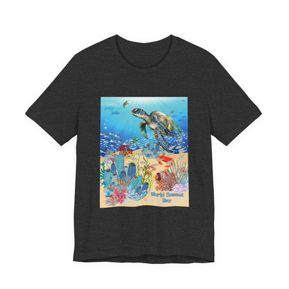 Sea Turtle Ocean Conservation Tee — World Oceans Day Graphic T-Shirt