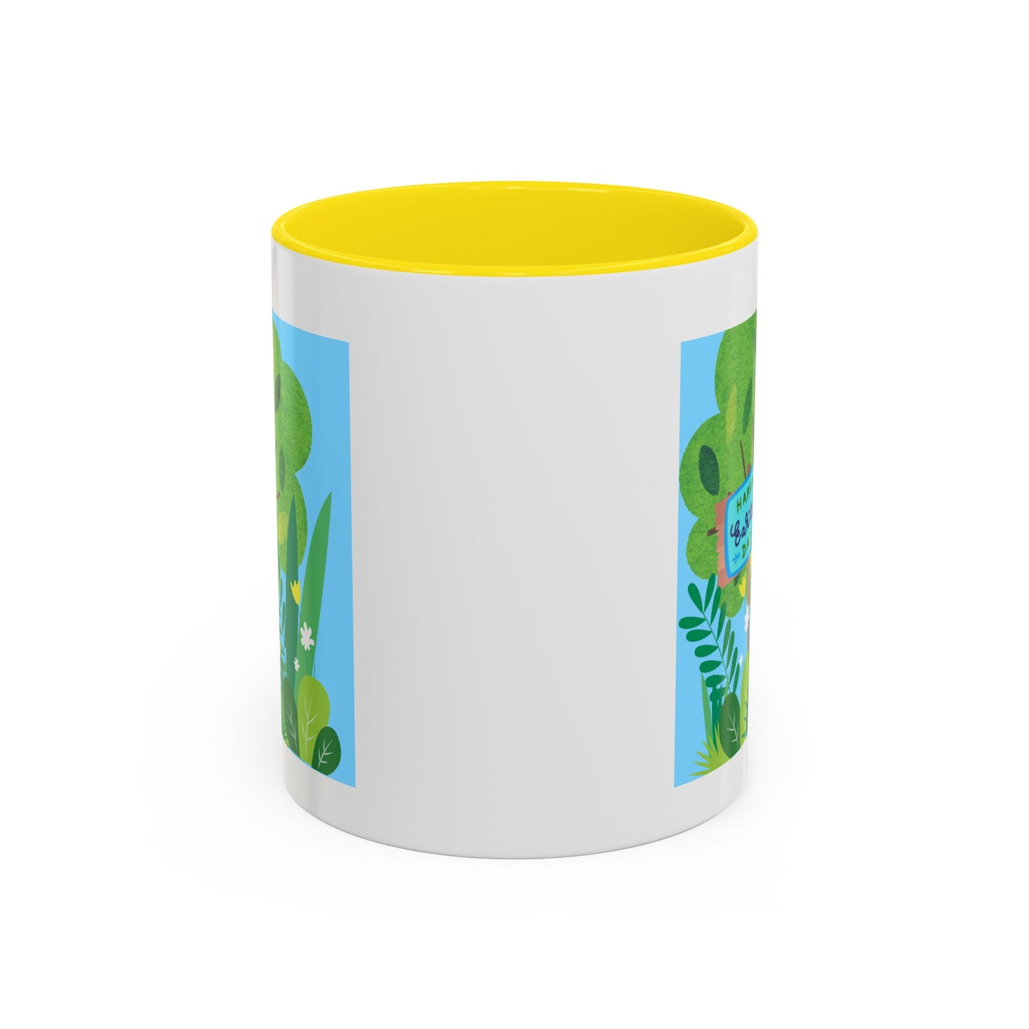 Happy Earth Day Garden Coffee Mug — Eco Accent Mug