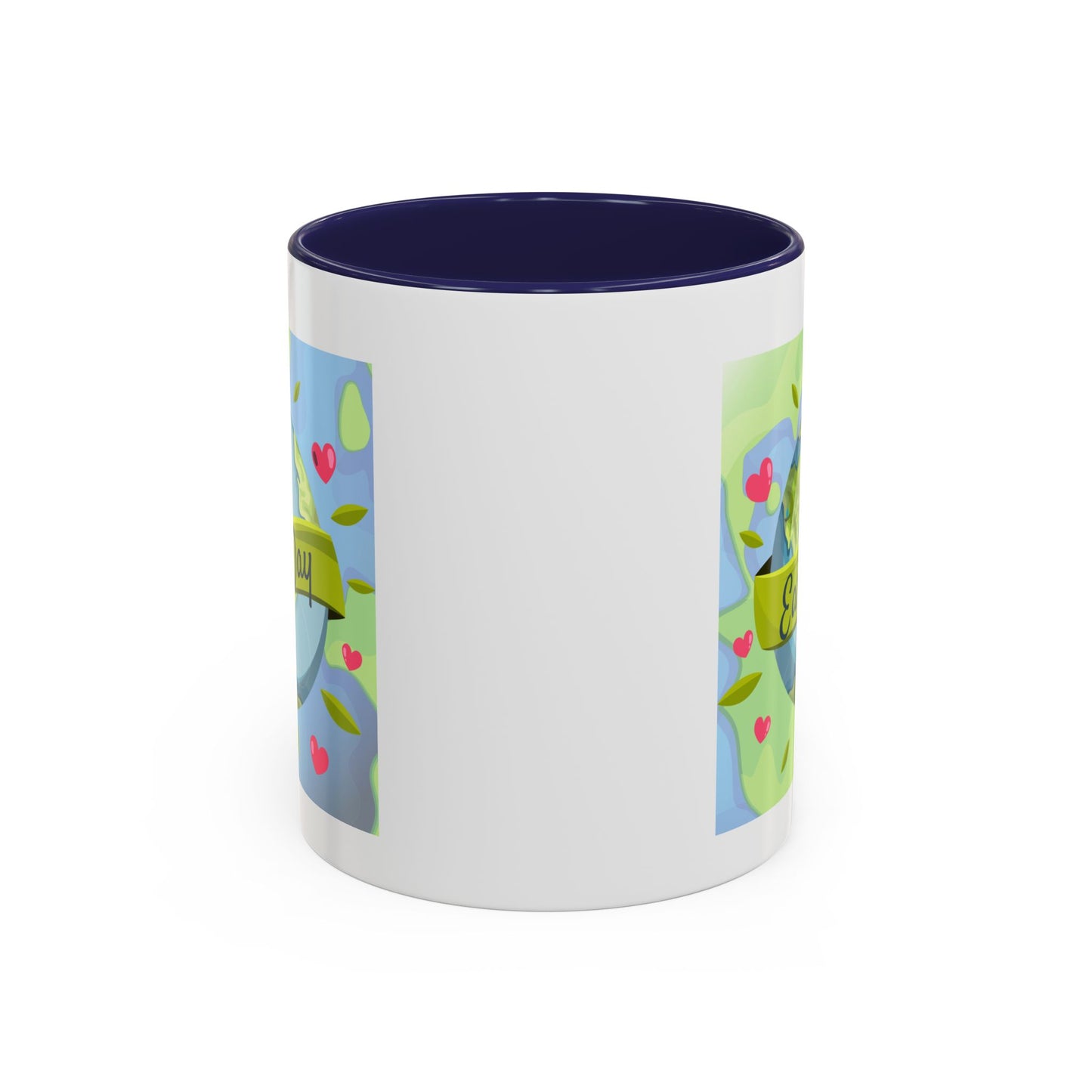 Earth Day Hearts Coffee Mug — Eco Accent Mug