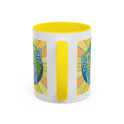 Earth Day Sunburst Coffee Mug — Eco Accent Mug