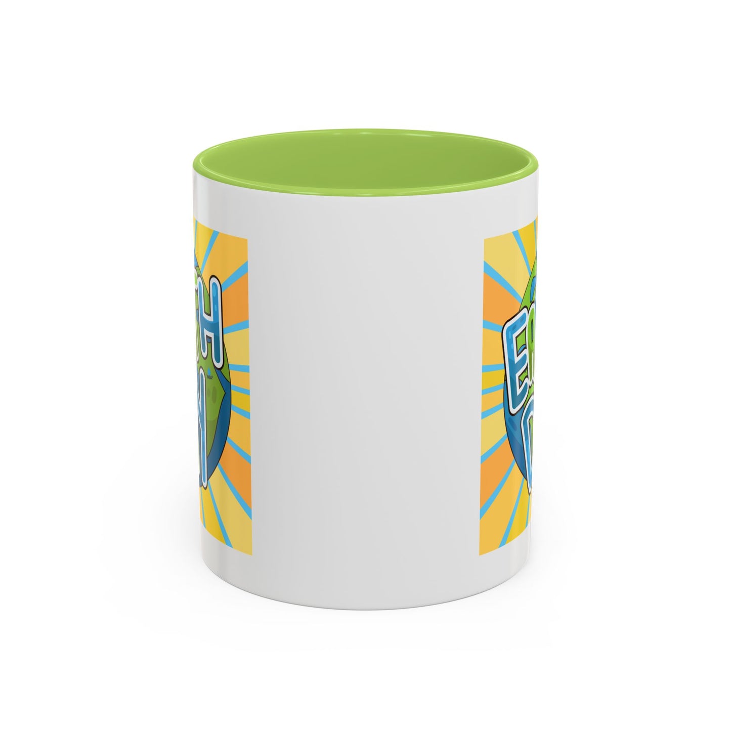 Earth Day Sunburst Coffee Mug — Eco Accent Mug