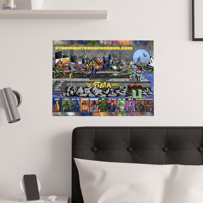 The Storm War - Stormwater Defenders Battle The Degraders Art - Satin Poster (210gsm)