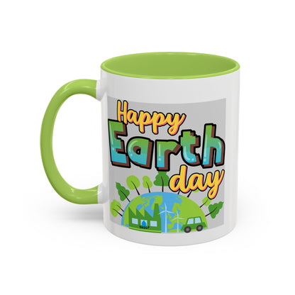 Happy Earth Day Coffee Mug — Eco Accent Mug