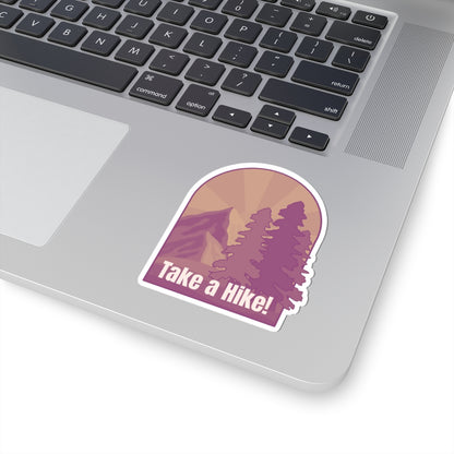 Take a Hike! (sepia) - Kiss-Cut Stickers - Perfect for Outdoor Enthusiasts and Nature Lovers