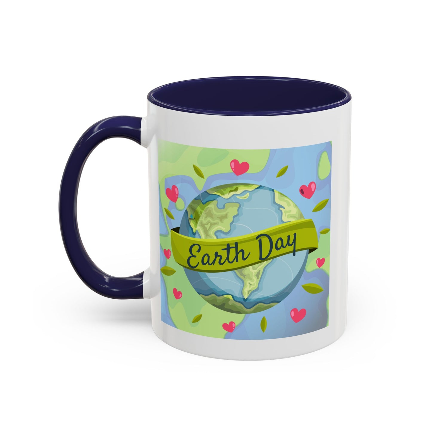 Earth Day Hearts Coffee Mug — Eco Accent Mug