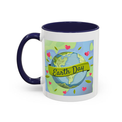 Earth Day Hearts Coffee Mug — Eco Accent Mug