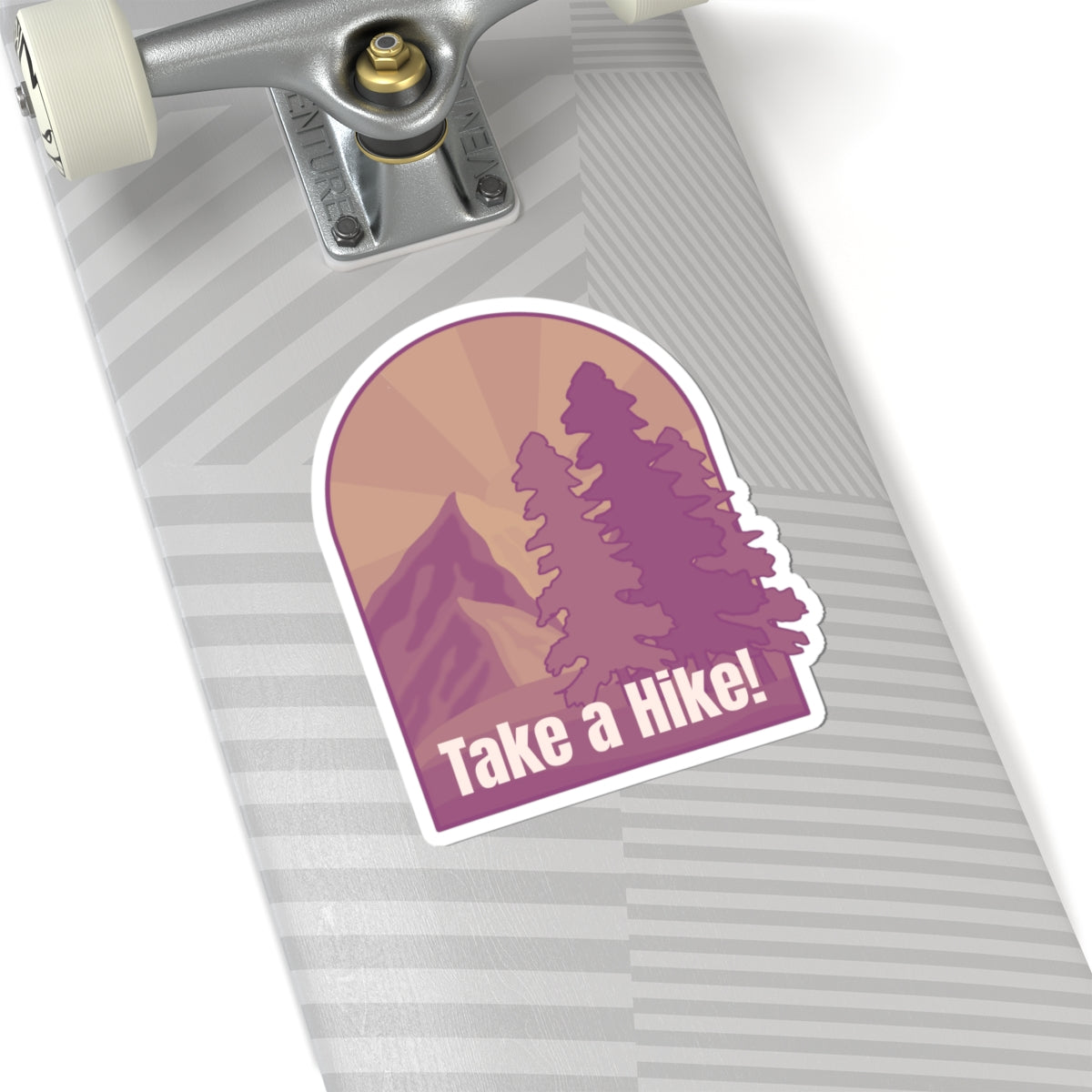Take a Hike! (sepia) - Kiss-Cut Stickers - Perfect for Outdoor Enthusiasts and Nature Lovers