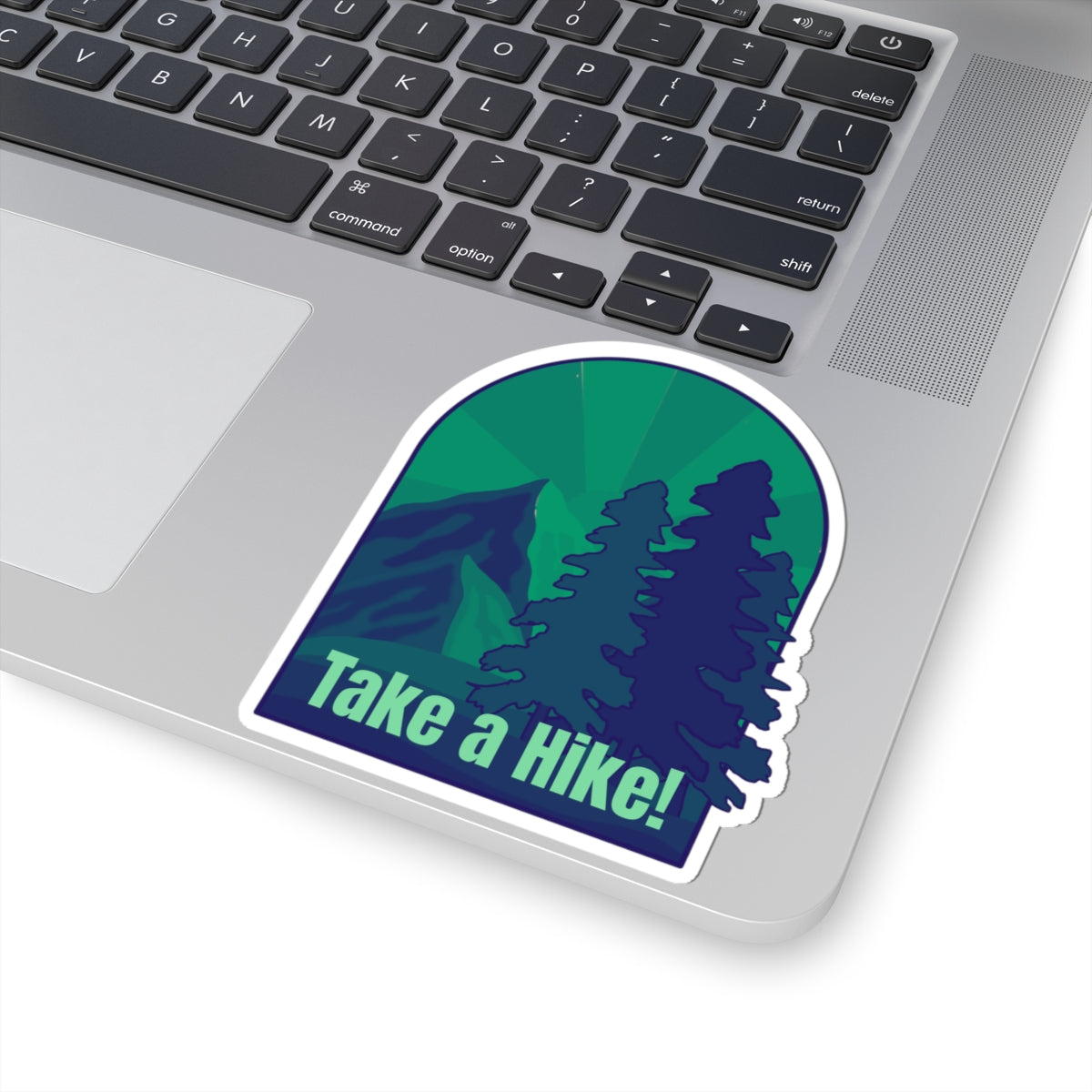 Take a Hike! (green) - Kiss-Cut Stickers - Perfect for Outdoor Enthusiasts and Nature Lovers