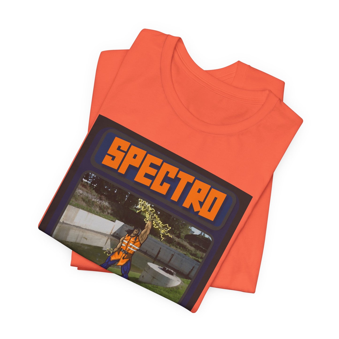 Spectro Trading Card Graphic Unisex Tee - Retro Style & Eco-Friendly Message