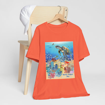 Sea Turtle Ocean Conservation Tee — World Oceans Day Graphic T-Shirt