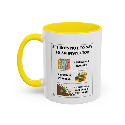Inspector - Humorous Accent Coffee Mug - 11oz