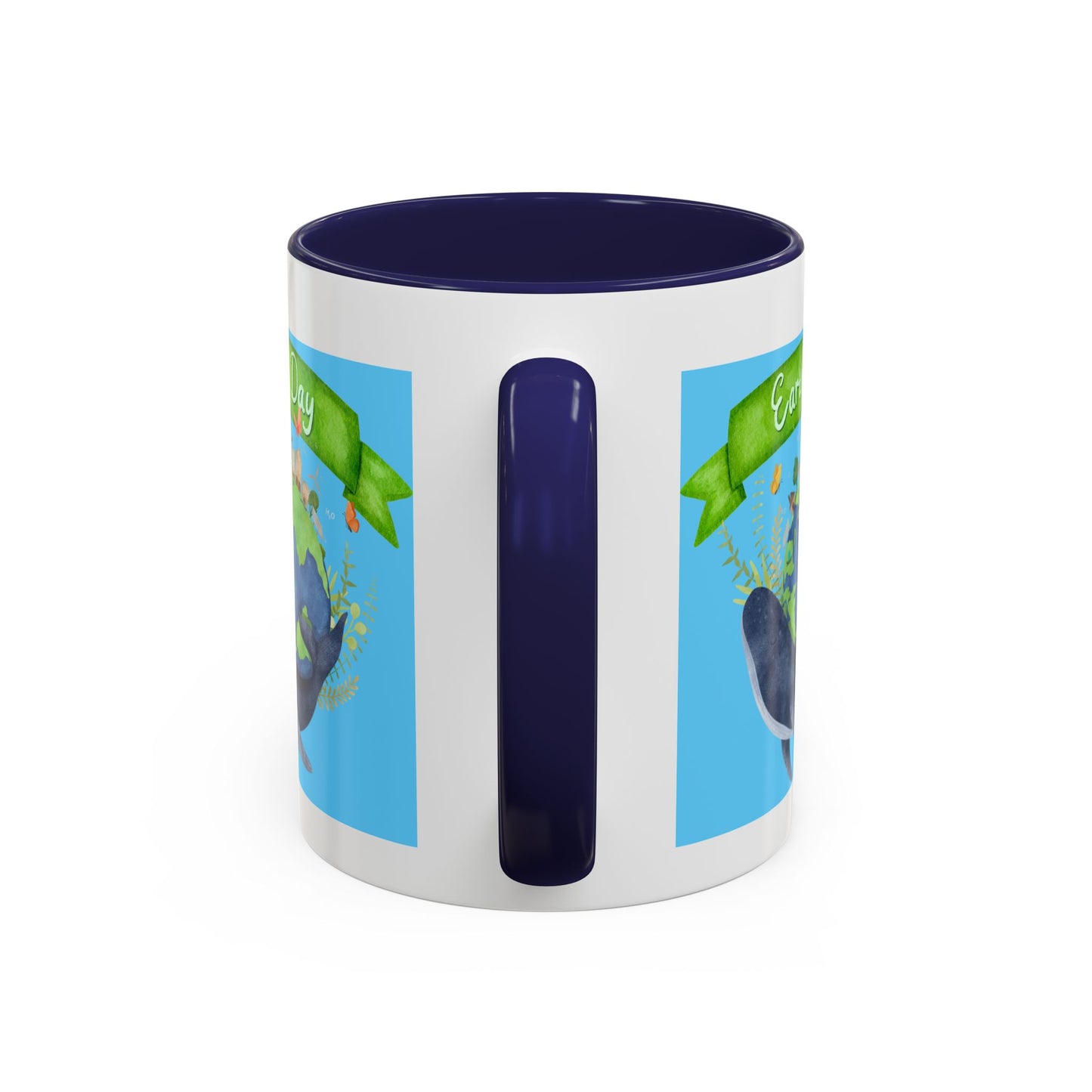 Earth Day Whale Coffee Mug — Eco Accent Mug