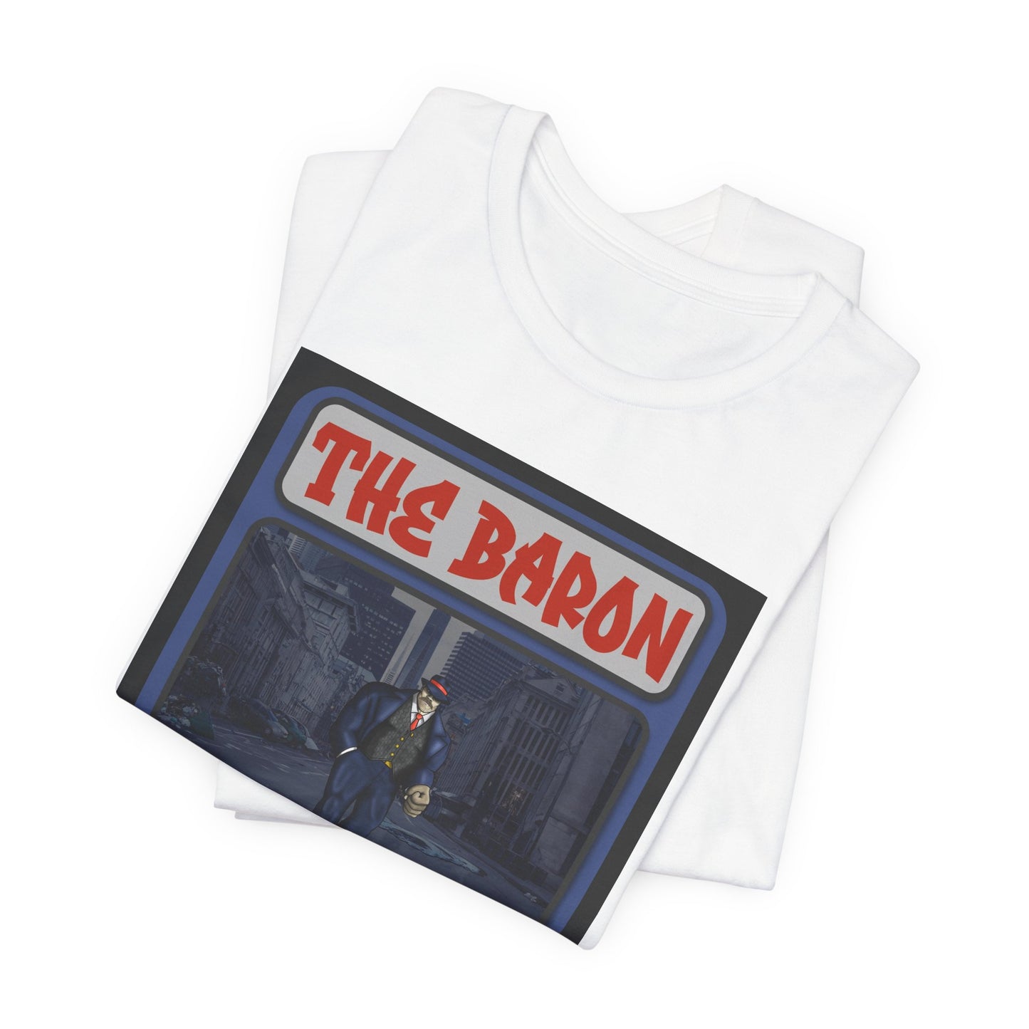 The Baron Trading Card - Unisex Jersey Tee - Vintage Card Design, Unique Graphic Shirt