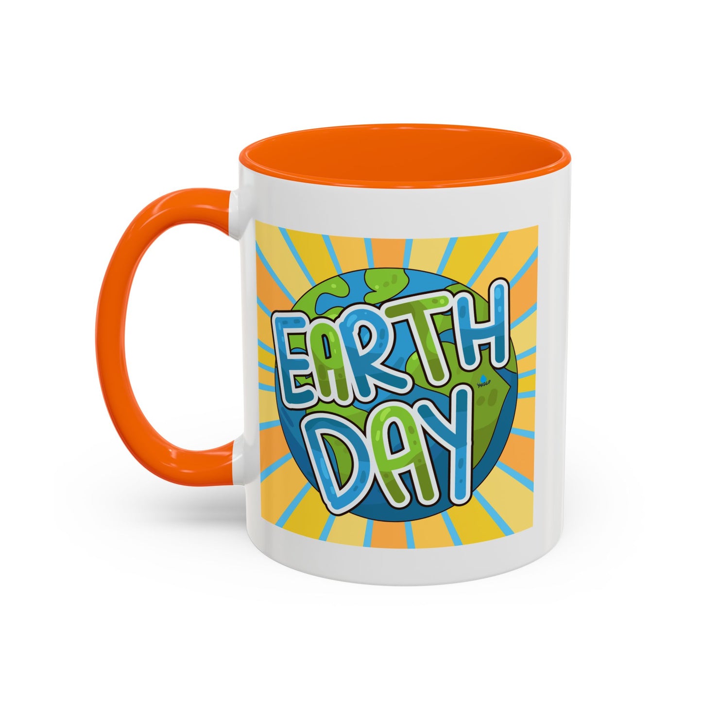 Earth Day Sunburst Coffee Mug — Eco Accent Mug